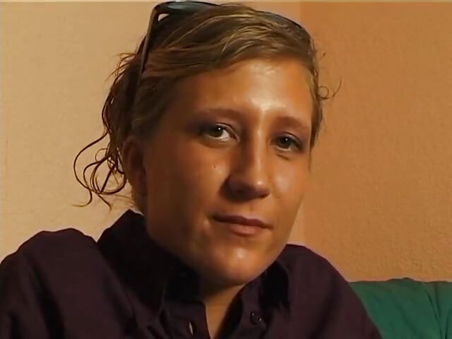 Shy girl Maria in  her first casting